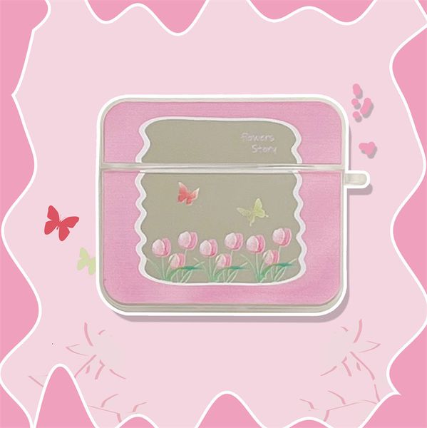 ddmygifts Checkered flower suitable for Pro1-2-3 Bluetooth wireless headphone protective case mirror soft shell female A