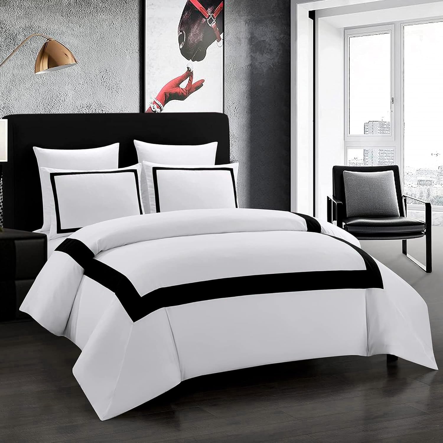 TEMU Duvet Cover Set - Microfibre Duvet Sets With Pillowcases - Non Iron Bedding Hotel Quality Quilt Cover