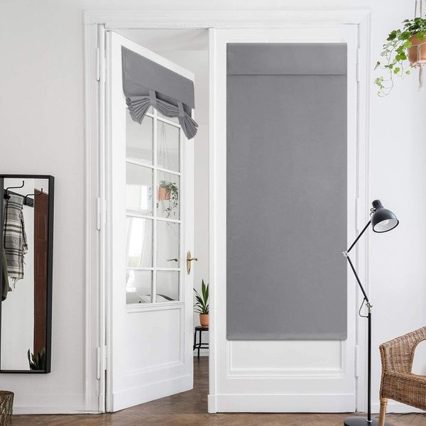 High Shading French Door And Window Curtain Hole Free Door Curtain Sunshade Portable Curtain