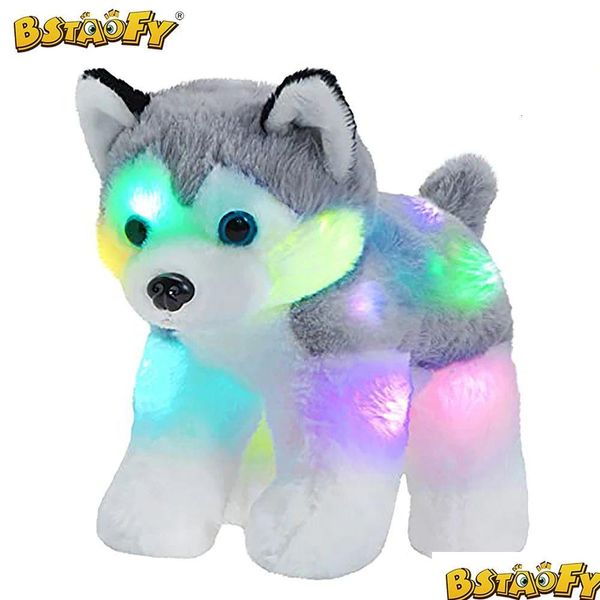 Plush Light - Up Toys Cute Musical Husky Puppy Stuffed Animal Led Dog Toy With Night Lights Lullaby Birthday Gifts For Girls Kids 23 Dhpjh