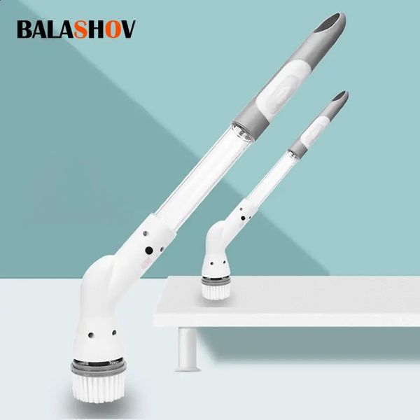 Multi functional electric cleaning brush USB charging bathroom kitchen tool household 240824