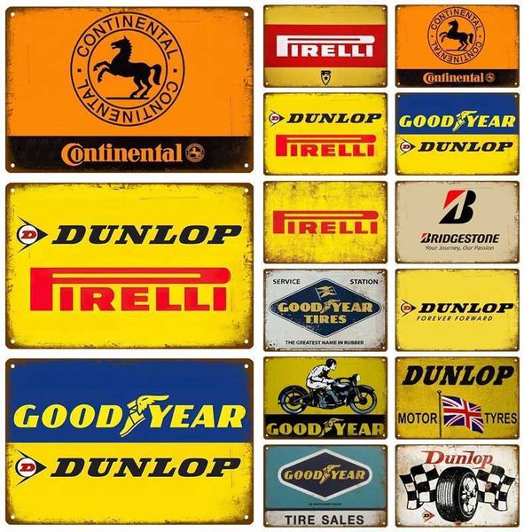 Tires Metal Sign House Plaque Metal Poster Tin Sign Plate Wall Posters Vintage Retro Aesthetic Room Decor Wall Art DecorationXJ241120