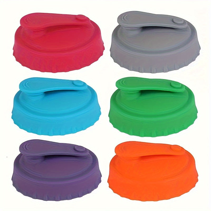 TEMU 5-6pcs Silicone Soda Can Lids, Reusable Drink Covers, Leak-proof Carbonated Beverage Caps, Suitable For Standard Sizes Of Soda And . Essential