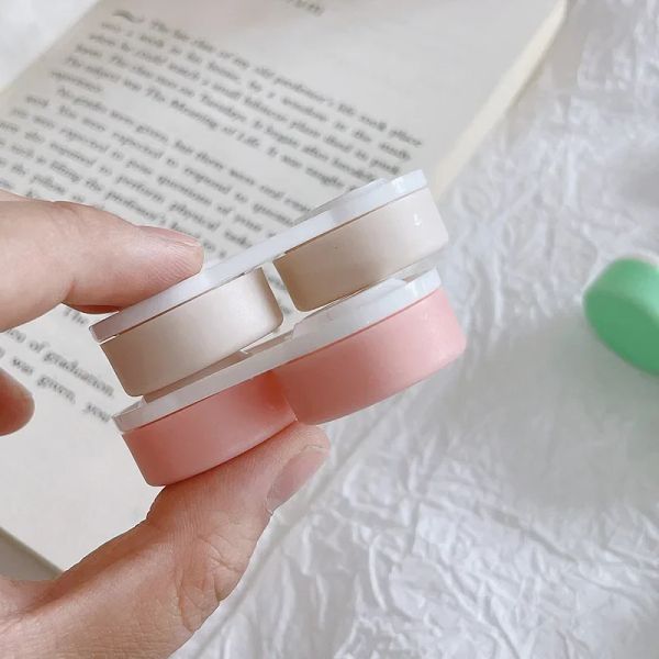 Mini Portable Contact Lens Case Eyes Contacts Care Container Box Contact Lenses Storage Box Color Contact Lens Box 1pcs