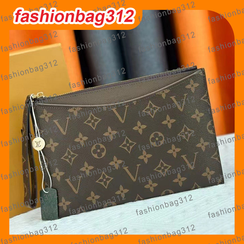 designer wallet handbag luxury zippered card holder clutch bag monogram Checkbook credit card slot passport holde wallets for men and women iPad min