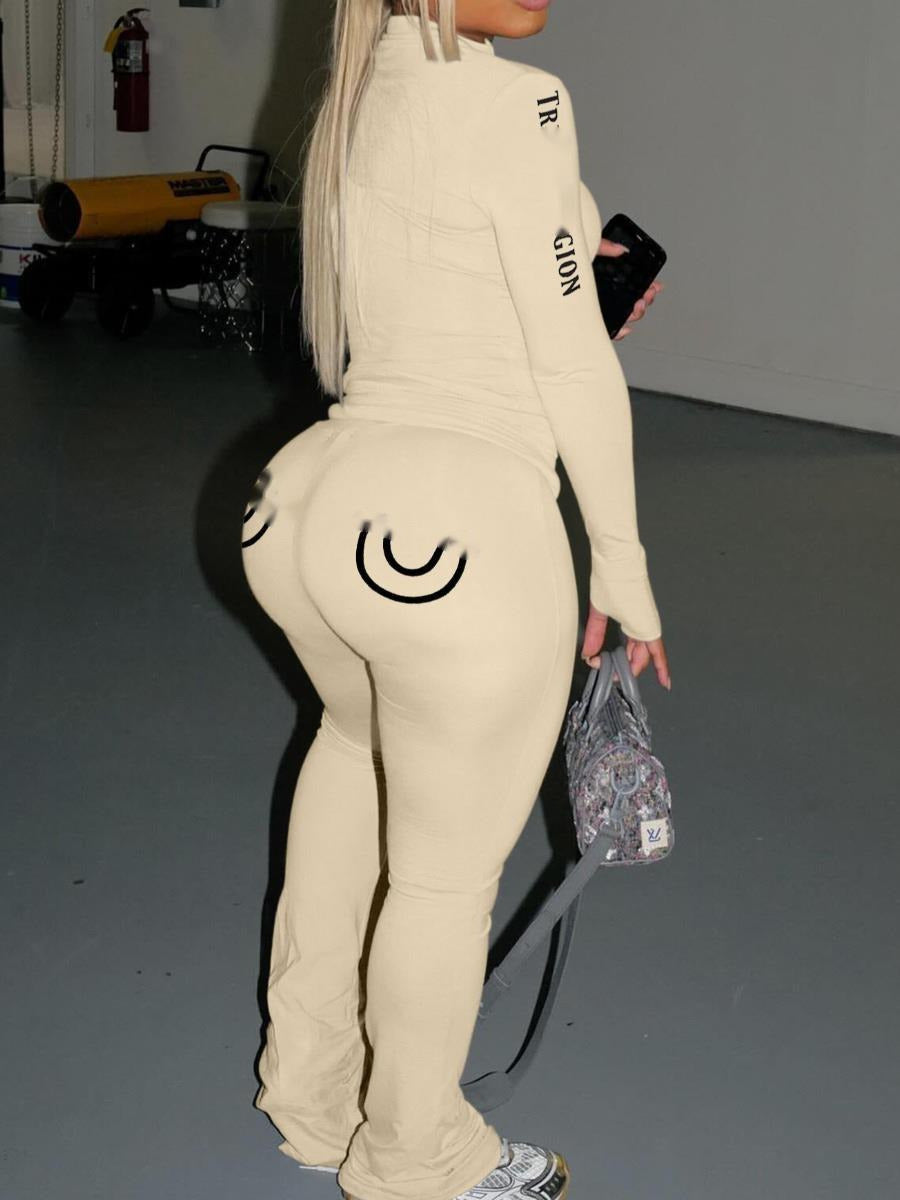 Designer Womens Tracksuits 2 Two Piece Set New Pattern Printed Long Slimming Tops And Pants Outfits For 2025 Spring Autumn02