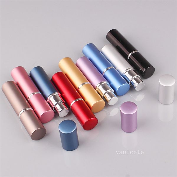 Packaging Bottles Portable Perfume Bottle Refillable Atomizer metal aluminum empty perfume spray bottles Mini Travel 6ml Portable spray bott