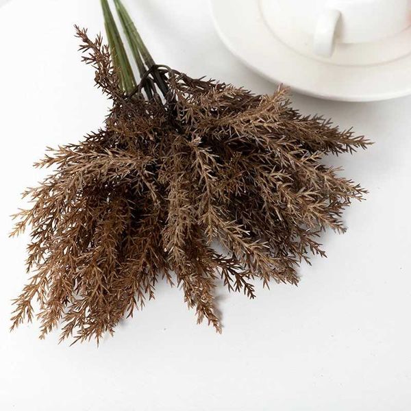 Decorative Flowers Wreaths Plastic Wheat Grass Artificial Plants Bouquet DIY Flower Arrangement Decoration Scrapbooking Handcraft Accessorie