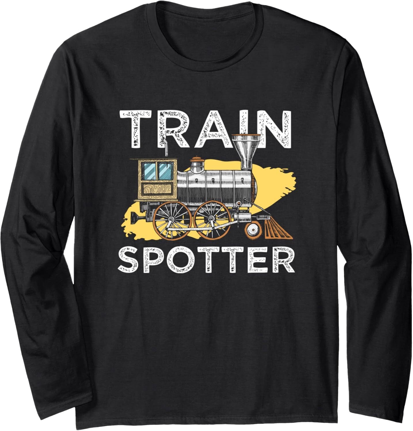 Long Sleeve Shirts for Men sweatshirt Vintage Train Spotter Trainspotter Railroad Railway Hobby Long SleeveTee Streetwear Casual tops clothes