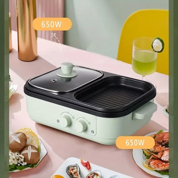 Household Multifunctional Electric Hot Pot Cooking Utensils Electric Stove Hot Pot Baking Pan All-in-one Machine Electric Oven Frying Barbec