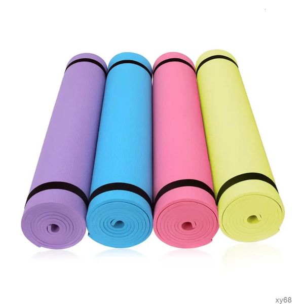 Mat Yoga Antiskid Folding Sports Fitness 4mm Thick EVA Comfort Foam Matt For Exercise And Pilates Gymnastics 240307