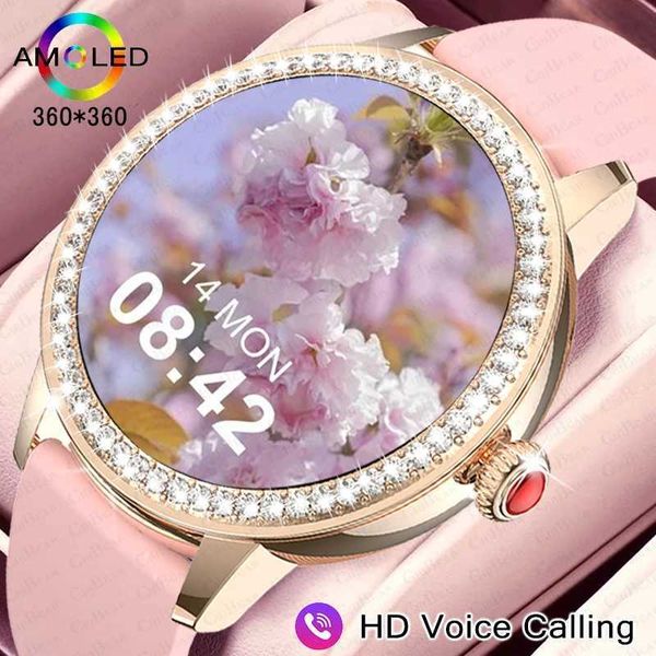 New Voice Calling Smart Watch Women Fashion Ladies Bracelet Heart Rate Blood Oxygen Sports Fitness waterproof Smartwatch M240824