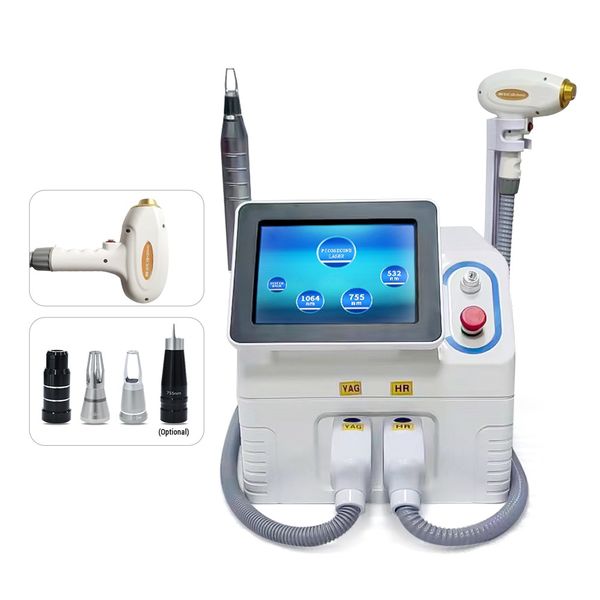 Newest 2 Handle 808Nm Ice titanium Laser Hair Removal 600-2000w Diode Laser Hair Removal Machine for Clinic Salon
