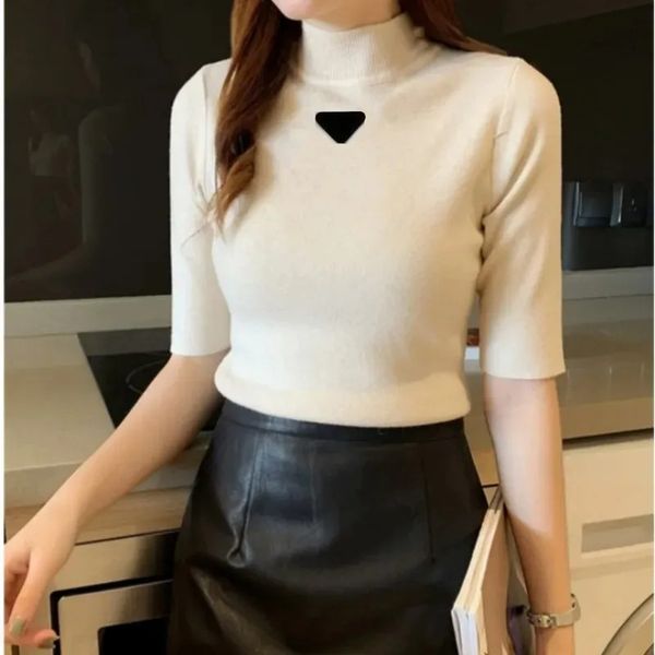 Designer womens sweaters Triangle Cardigan knitting jacket fashion Pullover High End sweater pure cotton Autumn winter letter knitwear high