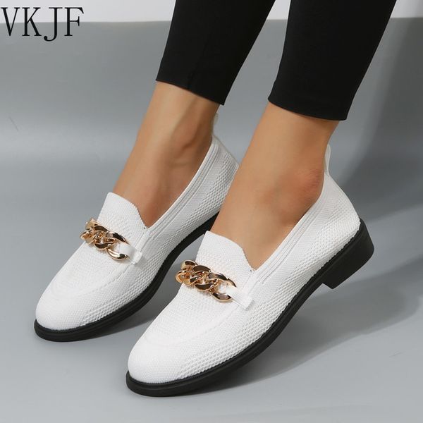 Autumn Leather Sloafers Women: Shoes de Flats elegantes e confortáveis para 2024 DH5727163