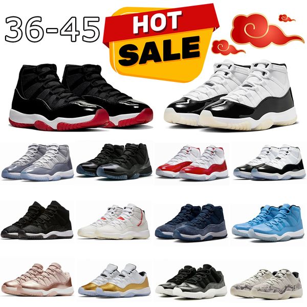Outdoors Shoe Designer Shoes Basketball Shoes 11s for men jumpmaan 11 Sneakers Running Shoes Women Men Sports Trainers Fire Red Cool Grey Hi
