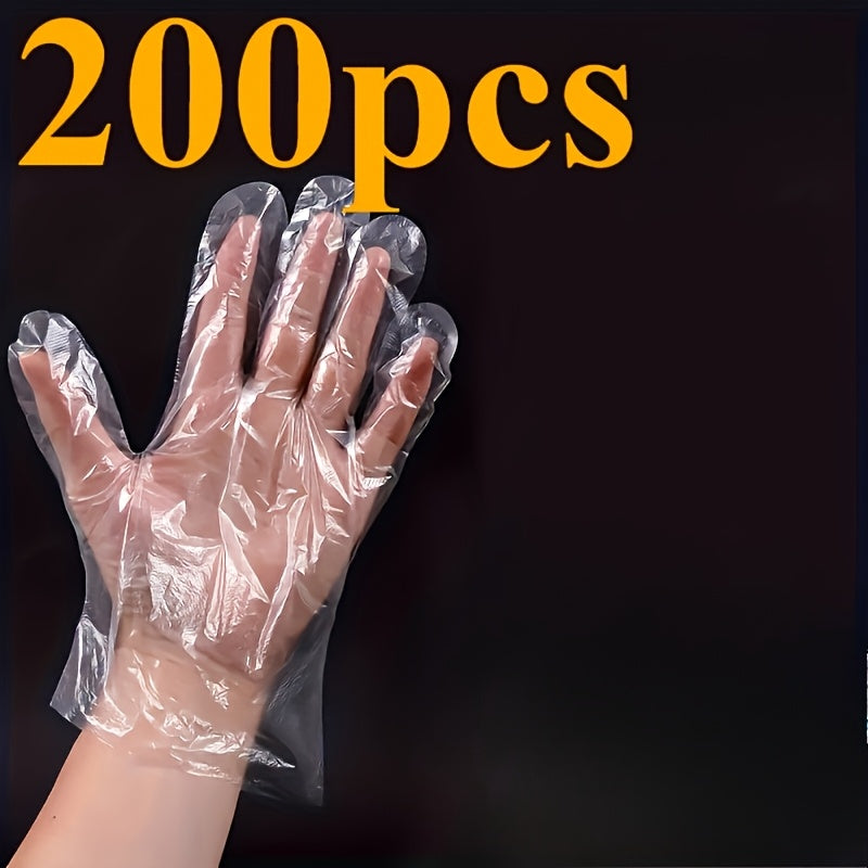 TEMU 100-200pcs, Disposable Gloves, Suitable For Home Use, Hair Dyeing, And Cleaning Tasks