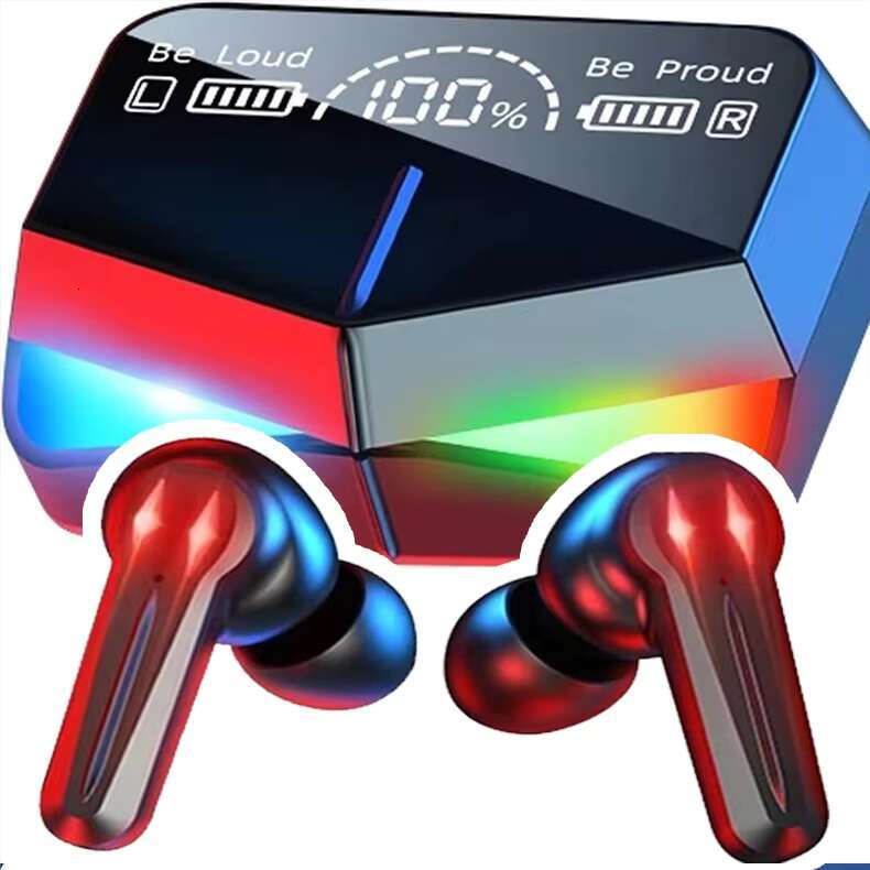 M28 Game Wireless Earphone With LED Cool Display Stereo Audio HIFI Sound HD In-Ear Headset Waterproof Touch Control Headphones