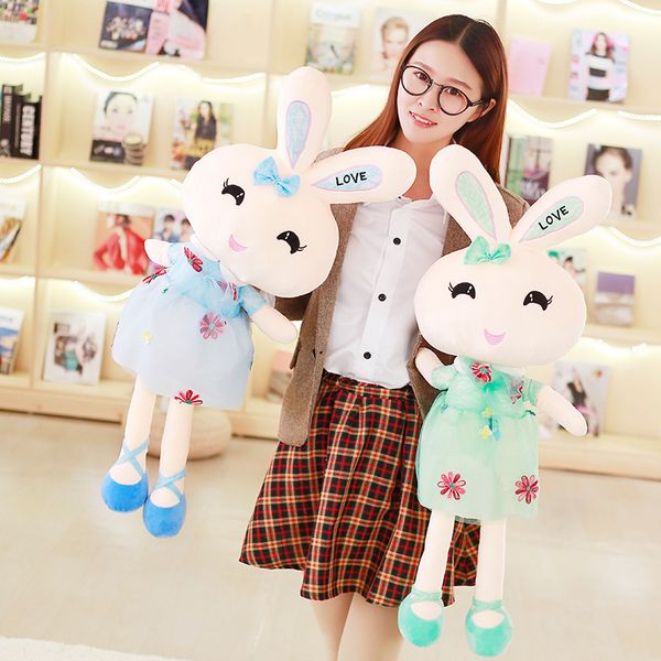 plush Rabbit toys wear skirt rabbit ragdoll dolls send children girls creative birthday gifts