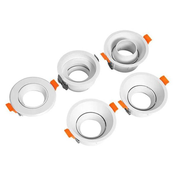 2024 new LED spotlight housing with circular embedded angle adjustable GU10 MR16 GU5.3 anti glare tube light frame CL240830