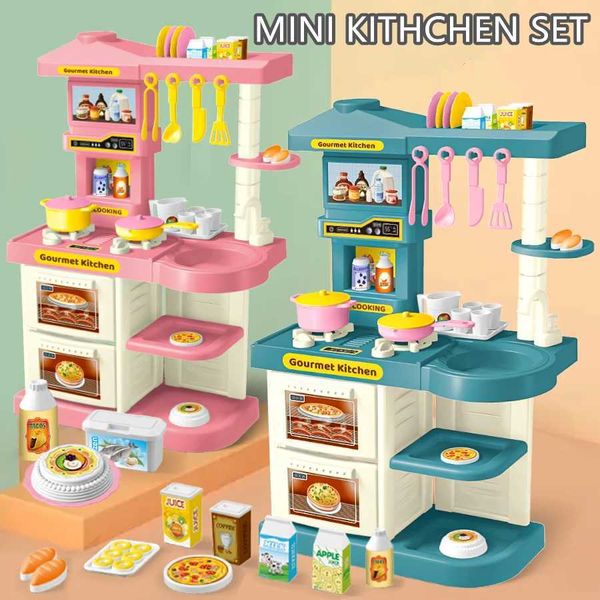 Kitchens Play Food 51 mini Playhouse kitchen toy sets equipped with kitchen accessories and interactive desktop software games. Some parts a
