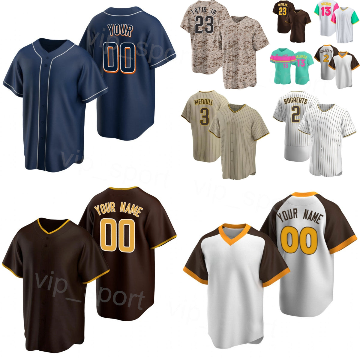 Team Baseball 23 Fernando Tatis Jr Jerseys Men Youth Women 4 Luis Arraez 2 Xander Bogaerts 30 Gavin Sheets 3 Jackson Merrill Manny Machado 25 26 Cit