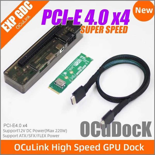 Other Computer Accessories EXP GDC OCuLink High Speed GPU Dock PCIe 4.0 x4 Mini PC Laptop to External Graphics Card Adapter M.2 Mkey to OCuL
