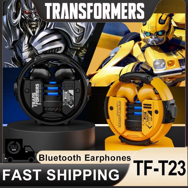 New TRANSFORMERS TF-T23 Earphones Wireless Bluetooth 5.4 Headset HiFi Stereo Gaming Music Headphone HD Mic Call Earbuds 280mAh