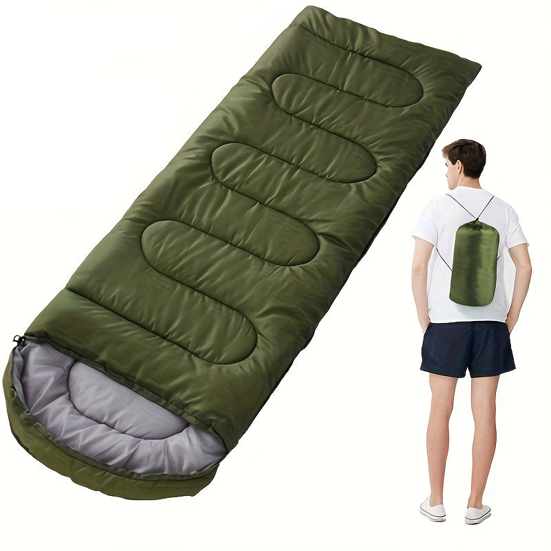 TEMU Camping Sleeping Bag For Outdoor - 3 Season Fall - Lightweight For Adults- Camp Gear Equipment, Traveling, Hunting With Bag