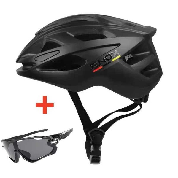 Cycling Helmets RNOX Ultralight Cycling Helmet with Sunglasses Bicycle Helmet for Women Men Racing Bike Equipments Road MTB Adults Bike Helm