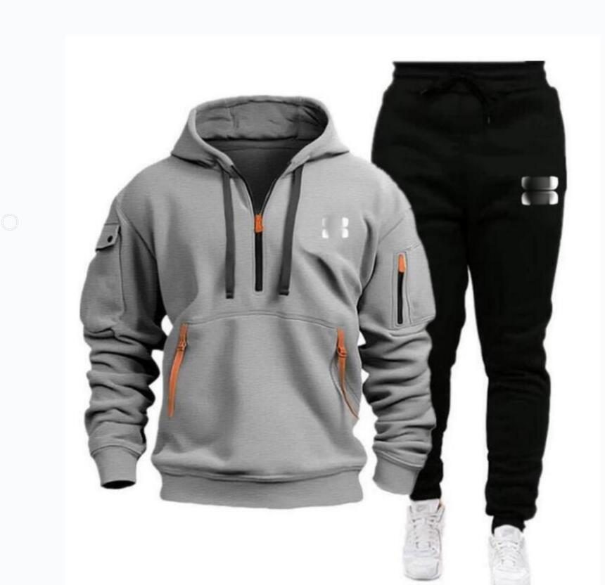 Adm001 3XL Half zip up Mens Womens designer hoodie Tracksuit sweatshirts Casual hoody streewear Hoodie Pants Two Piece Set Sweatsuit Man Clothes pol
