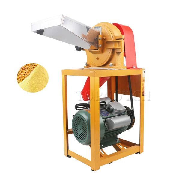 1.5Kw Dry Electric Feed Flour Mill Cereals Grinder Corn Grain Coffee Wheat Pulverizer Machine For Commercial