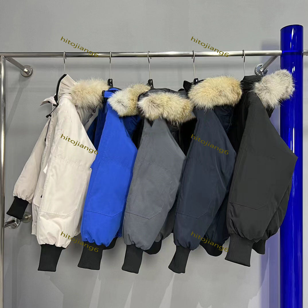 Down Jacket Men Parka jackets Winter Homme Outdoor Streetwear Outerwear Big Fur Hooded warm coat Parkas XS-XXL