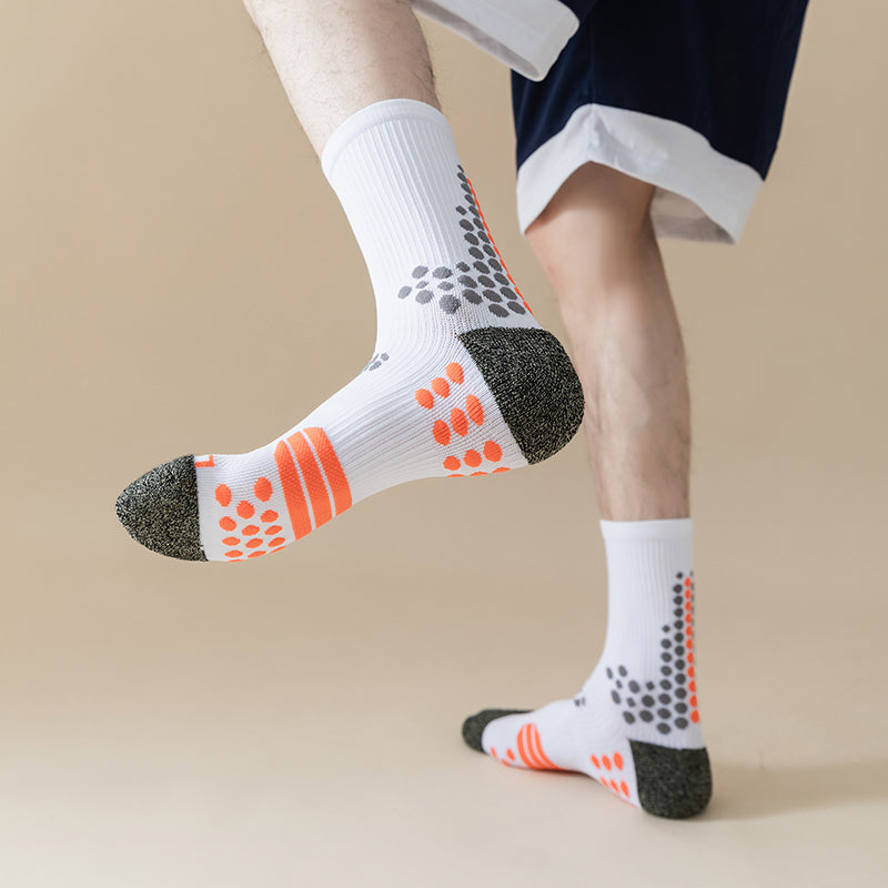 Nano Copper Deodorant Antibacterial Sports Socks for Men Compression MTB Cycling Bicycle Running Basketball Climbing Sock Source factory