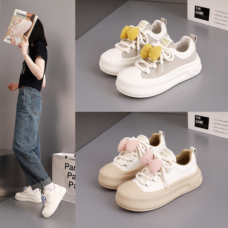 Low cut skateboarding shoes for women in the autumn of 2024, new height increasing, non slip, thick soled casual canvas shoes, trendy MXX-D09