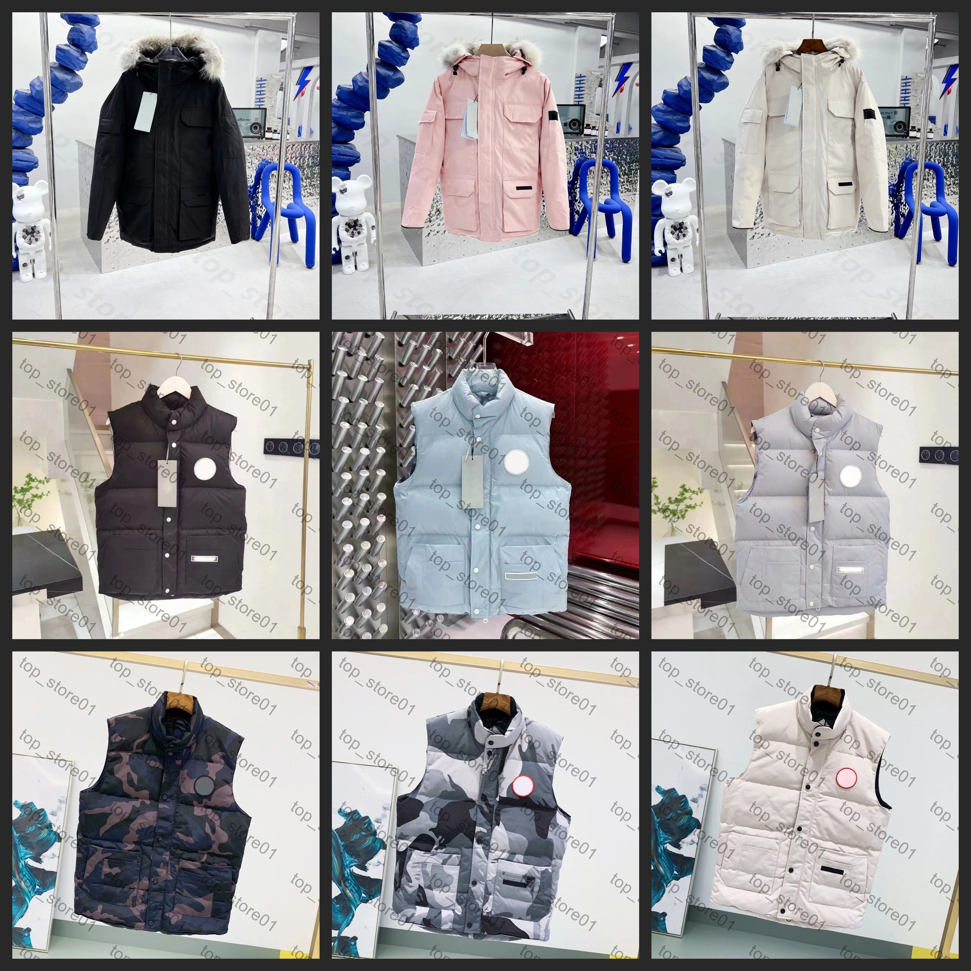 Winter gilet mens vest designer down jacket luxury man woman feather filled material coat embroidered badge warm outerwear full label jackets pop co