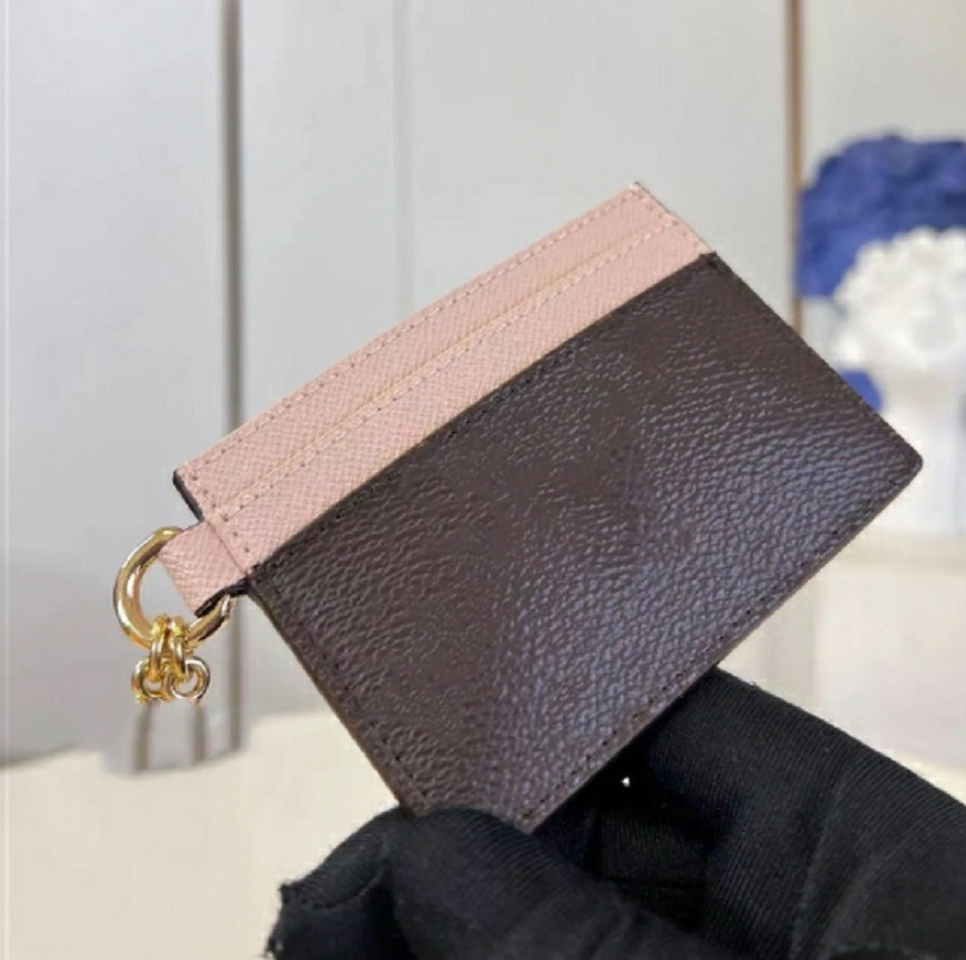 High Quality Women Card Holders purse Top Starlight designer Fashion Genuine Leather All-match ladies single zipper Classic purses leather wallets W