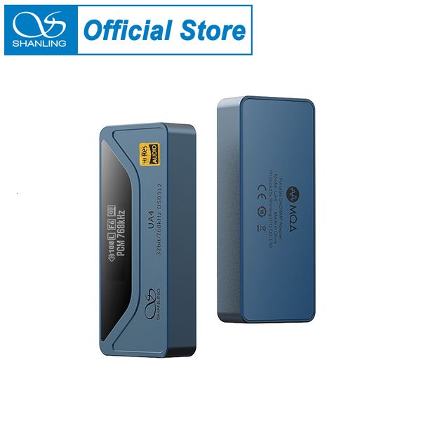 SHANLING UA4 Blue Portable USB DAC AMP Headphone Amplifier Hi-Res Audio ES9069Q dual RT6863 PCM768 DSD512 3.5-4.4mm Output
