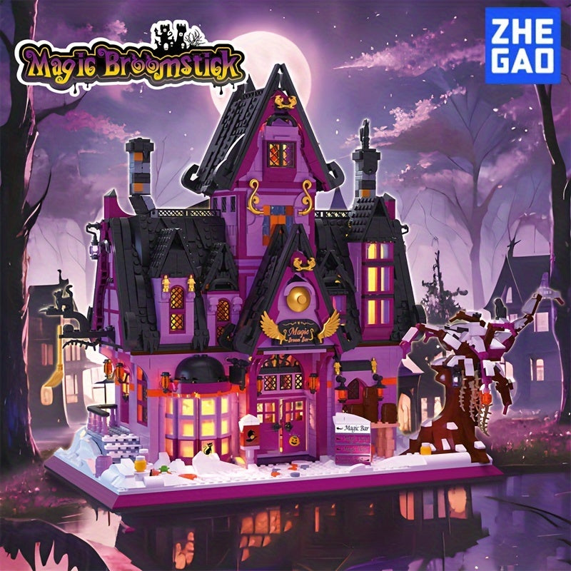 TEMU 2639pcs Magic Broom Bar Building Block Assembly Toy, Magical And Lifelike, Full Of , Decoration, Party Table Decoration, Table Decoration For