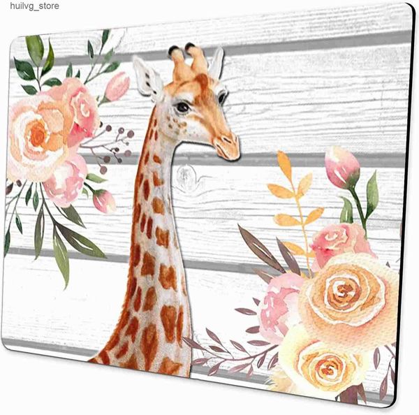 Pads Wrist Rests High Quality Vintage Animals And Flowers Printing Gaming Gamer Mouse Mat Keyboard Mats Desk Pad Mousepads 22x18cm J241204