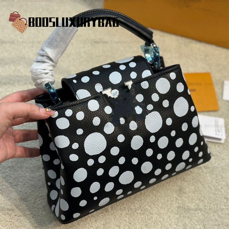 Women Fashion bags Capucines Totes Litchi grain Taurillon handbag Shopping Satchels shoulder cross body outdoor messenger bags bottegas Luxury desig