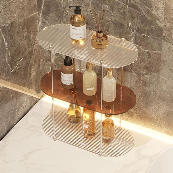 Storage Holders Racks 2-3layer Acrylic Storage Rack Bathroom Organizer Makeup Organizer Decorative Tray Perfume Display Rack Storage Organiz