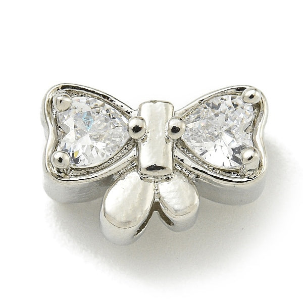 Perle de zircone cubique en laiton micro pavé de placage en rack