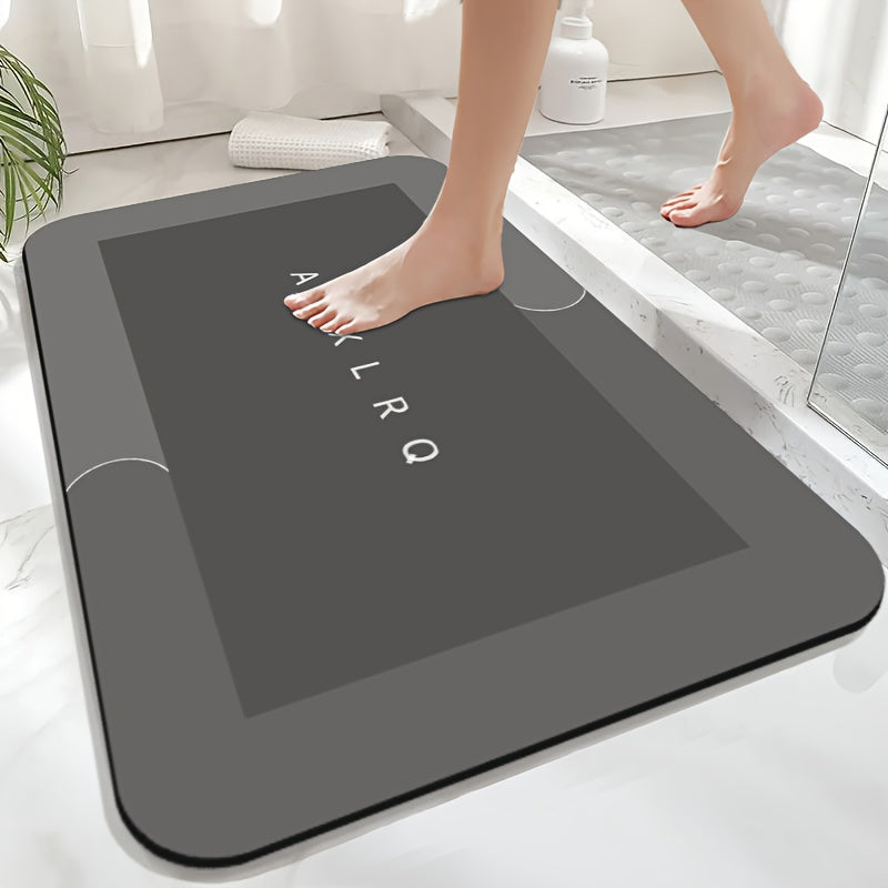 TEMU 1pc Quick Dry Bathroom Mat, Super Absorbent Diatomite Bath Mat, Pet Feeding Mat, Non-slip And Water-absorbing Floor Mat, Soft And Comfortable