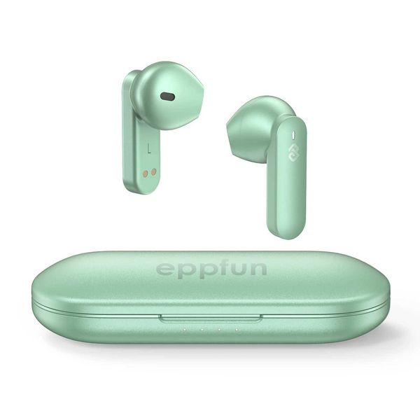 Headset eppfun Wireless Earphones QCC3040 V5.2 Earbuds AptX-Adaptive 4 Mics+CVC Noise Cancellation Type C Metal Case Z241106