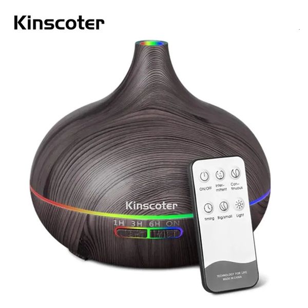 500ml Wood Grain Aroma Diffuser Onion Air Humidifier Aromatherapy Essential Oil Diffuser Ultrasonic Atomizer For Home 241231