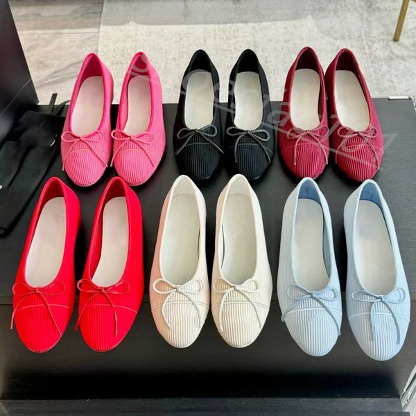 Leather sole ballet flats new color Designer wedding Dress shoes 100% cowhide Ballet Flats top quality Dance shoe fashion women black Flat b