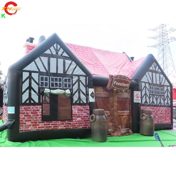 10x5x5mH (33x16.5x16.5ft) Free Ship Outdoor Activities portable inflatable irish pub with alcohol barrel wine cask bar tent for sale