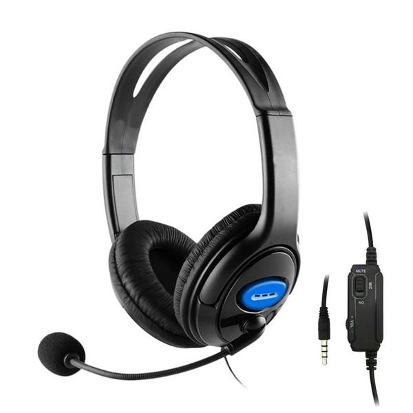 Headsets 3.5mm wired gaming headphones suitable for 4 laptops with microphone volume control mute button headphone helmet CL250107