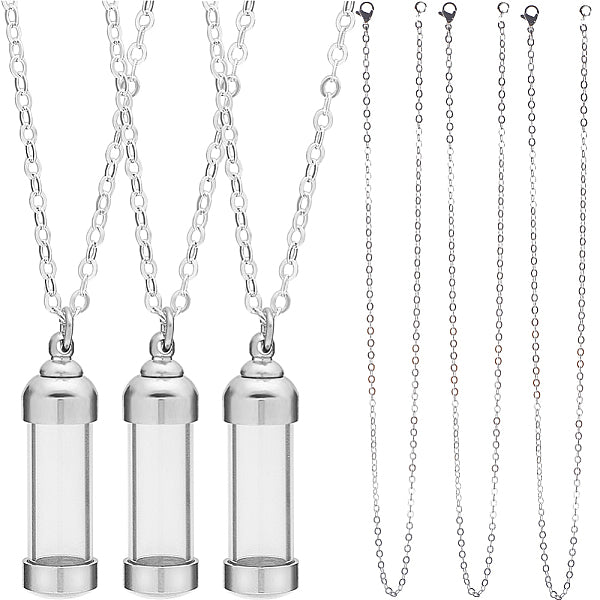 Kit para hacer collares con botellas de los deseos que se pueden abrir